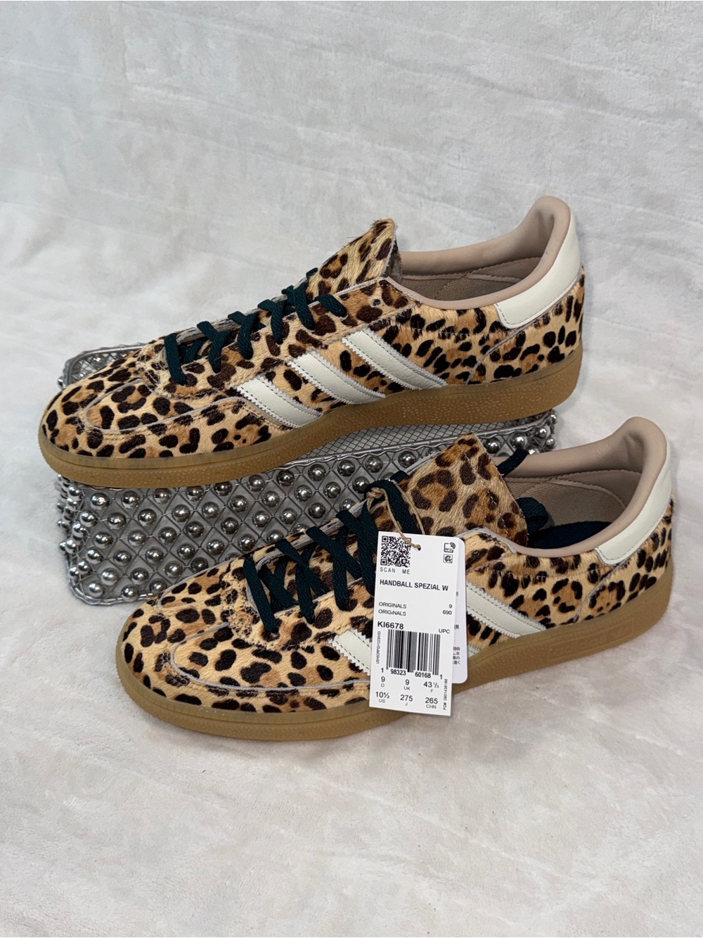 Adidas Handball Spezial W Leopard Sneakers Wmns 10.5/Mens 9 KI6678